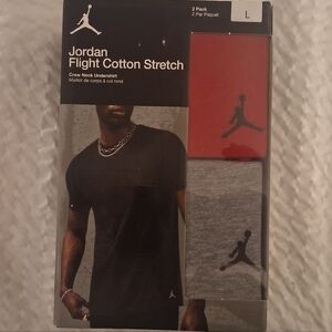 Jordan Men's Flight Cotton Stretch Undershirts - Red and Gray